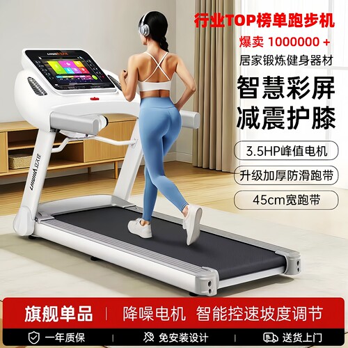 跑步机家用款小型折叠静音走步机家庭新款爬坡减肥室内健身房专用