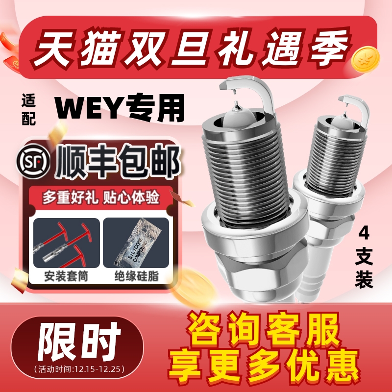 WEY双铱金火花塞消抖动降油耗