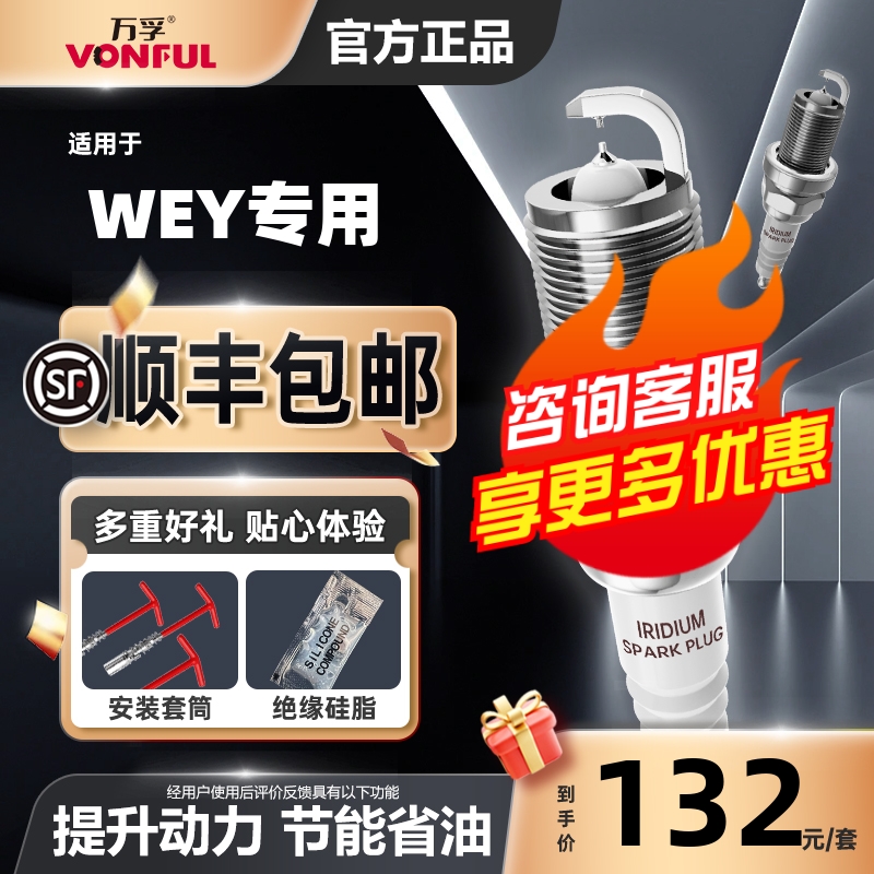 WEY双铱金火花塞消抖动降油耗