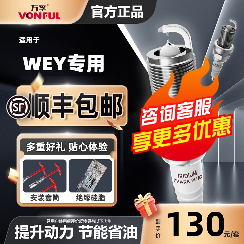 WEY双铱金火花塞消抖动降油耗