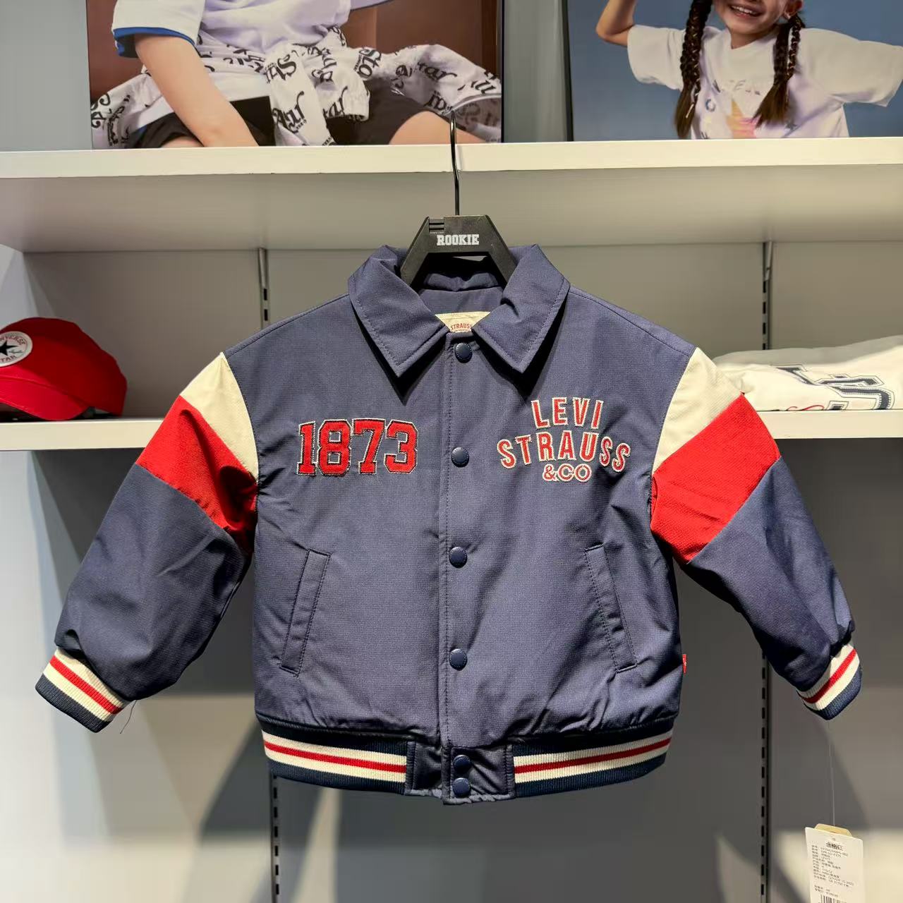 李维斯童装男童休闲夹克棉服外套