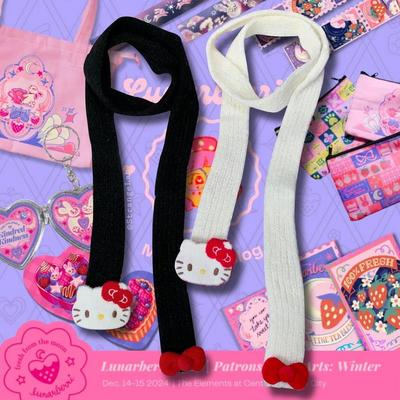 原创亚文化y2k窄长KT围巾