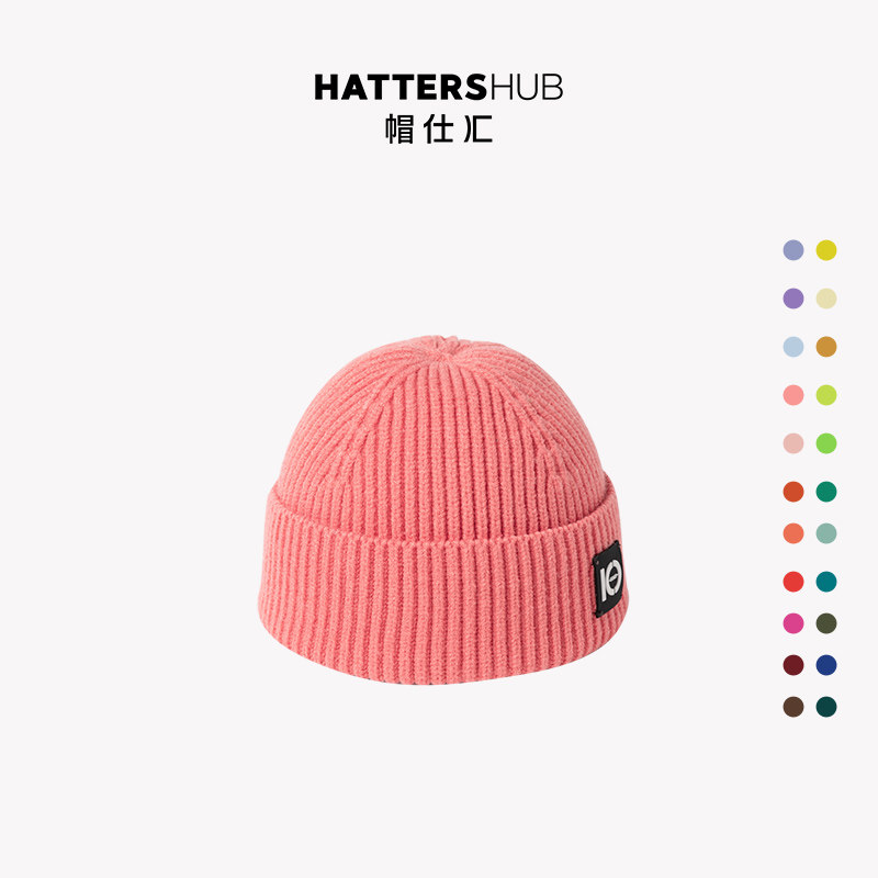 毛线帽兔绒包芯纱情侣款秋冬保暖