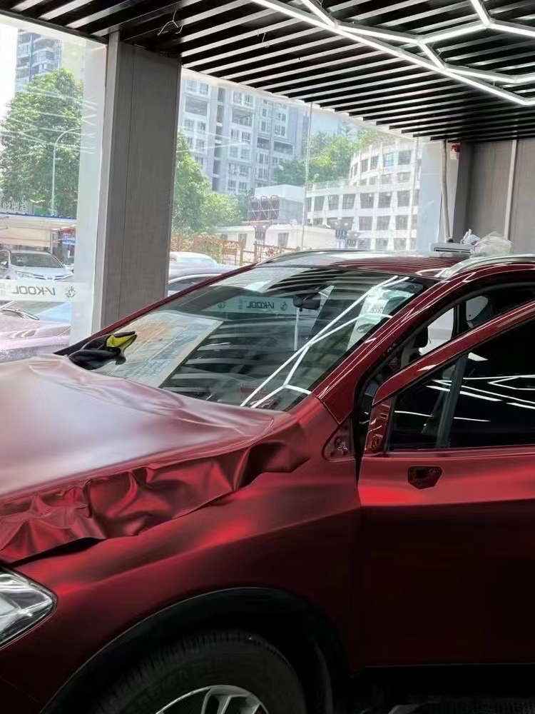 车膜罗曼尼红改色汽贴毒液绿