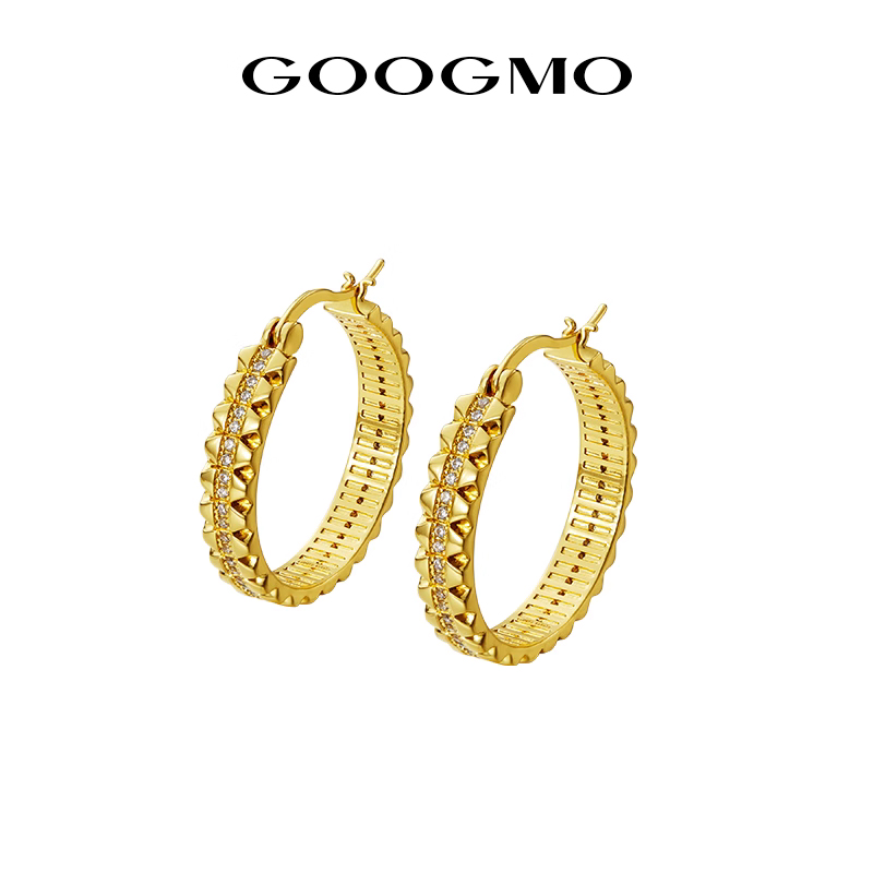 GOOGMO高级感麦穗耳环女摩登