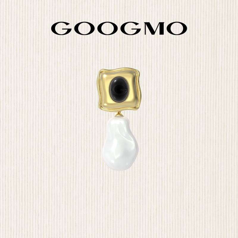 18k金胸花GOOGMO珍珠复古