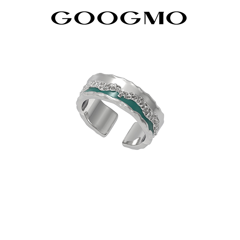 设计感银戒指GOOGMO时尚个性