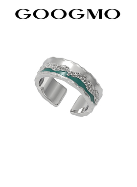 【张杰同款】GOOGMO纯银戒指女小众设计感开口戒指时尚个性银戒指