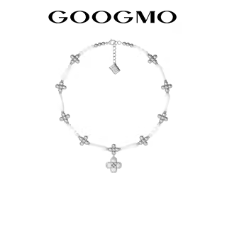 花朵珍珠项链GOOGMO母贝吊坠