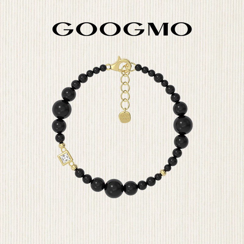 手链黑玛瑙GOOGMO串珠设计感情侣