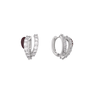 【于文文同款】GOOGMO小众设计双耳圈耳环925银针轻奢高级感耳饰