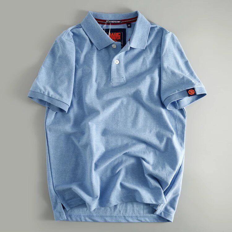 FOREIGN TRADE MENS CLOTHING FACTORY FIRST-LINE POLO SHIRT MENS TAIL SINGLE CUT LABEL SUMMER CASUAL LAPEL SHORT SLEEVE T-SHIRT EXPORT ORIGINAL ORDER