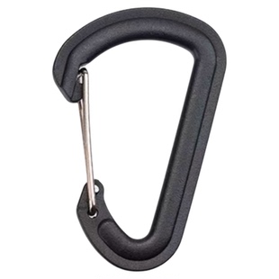 D扣弹簧按压D型扣登山包配件扣快挂扣多用途塑钢钥匙挂钩