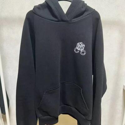 (准现货）ERD忧郁的富二代风格divorce刺绣帽衫大廓形宽松男女款