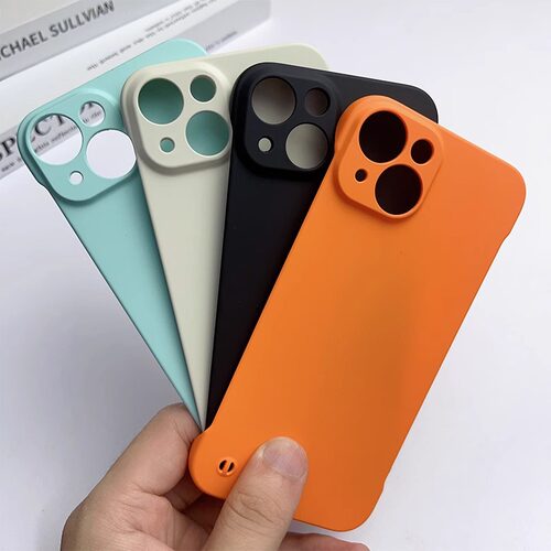 苹果16promax手机壳半包硬壳超薄适用iPhone15/14无边框保护套14pro防摔15promax简约11防摔xr/xs纯色手机壳