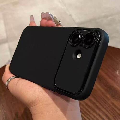 苹果17新款磨砂大视窗14pro手机壳全包镜头15promax情侣iphone13简约11直边12软胶14promax纯色男13pro女plus