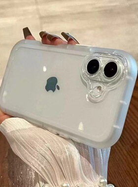 椭圆可爱圆边壳适用苹果16promax手机壳新款iphone15promax简约透明保护套14硅胶防摔13全包12男女78plus磨砂