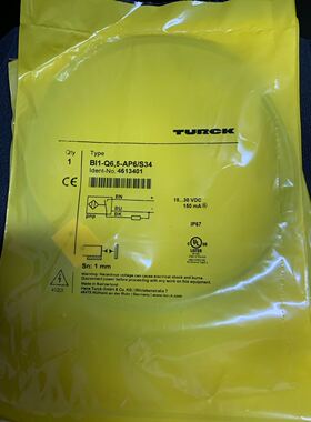 图尔克/Turck 接近开关 BI1-Q6.5-AP6/S34 订货号：4613401
