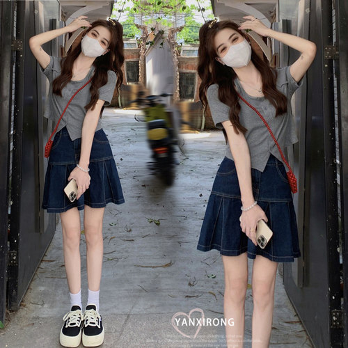微胖女生盐系穿搭夏季2022新款俏皮活泼炸街