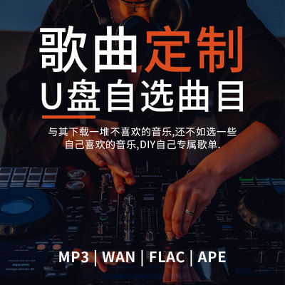 定制车载音乐U盘自选歌曲无损WAV高音质带流行FLAC优盘MP3优盘