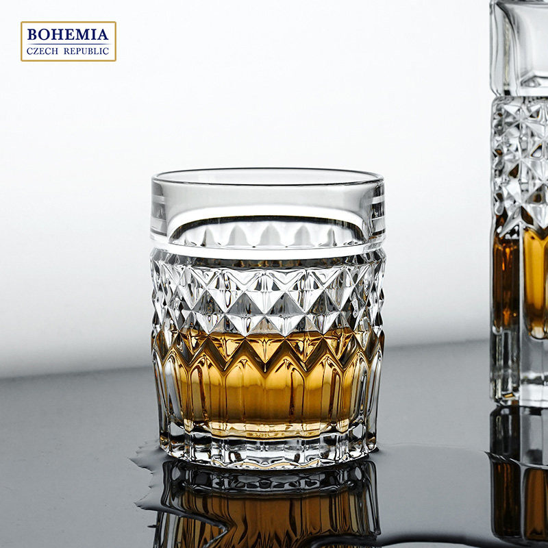 BOHEMIA 捷克进口水晶玻璃 欧式时尚威士忌洋酒杯 简约商务送礼