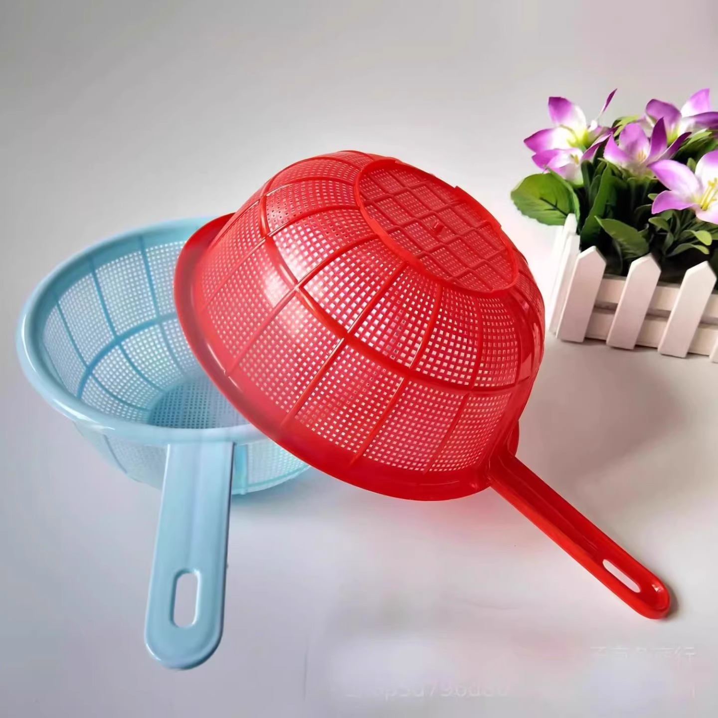 带把米漏厨房塑料洗米筛篮淘米篮洗菜篮带把米篮沥水沥水淘米盆