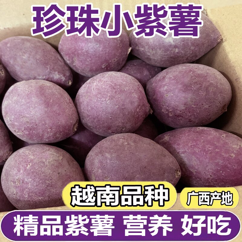 越南紫薯小个紫心红薯5斤整箱包邮新鲜现挖粉糯番薯沙地蒸煮地瓜