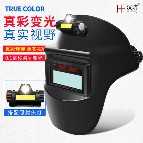真彩自动变光轻便弧弧面罩