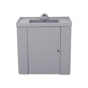 谈话室软包硅胶洗手盆防撞暗装感应出水智能刷卡门锁洗漱全包台盆