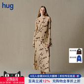 民族真丝花影长袖 hug EAST 上衣长半裙intotheeast INTOTHE