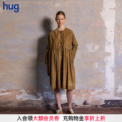 【UMAWANG】hug 2026春夏新款复古做旧单排扣夹克上衣