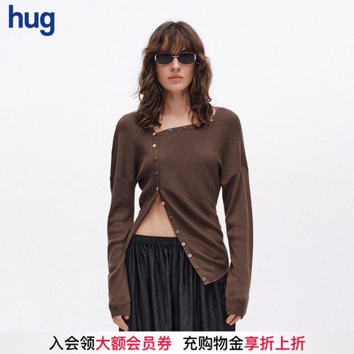 ICEDUST斜领针织开衫