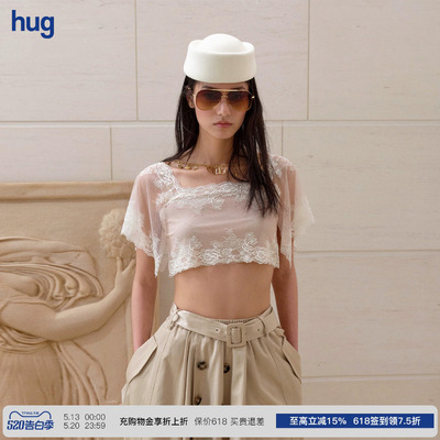 CelloSonata蕾丝小飞袖上衣