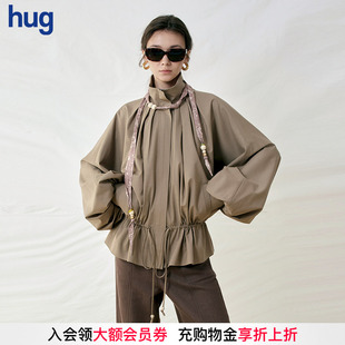 2025秋冬新款 hug Sonata 木珠丝巾收腰外套 Cello