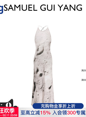 【SAMUEL Gui YANG】hug 2026早春新款后背系带镂空连衣裙