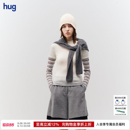 CUDDLEUP休闲羊绒长袖T恤