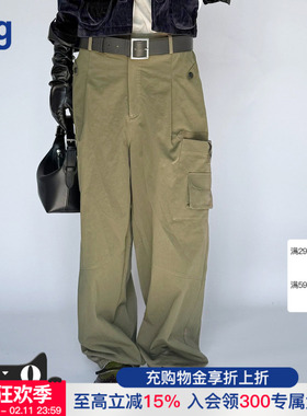 【COTEMP】hug 2025秋冬新款工装宽松改良行休闲裤