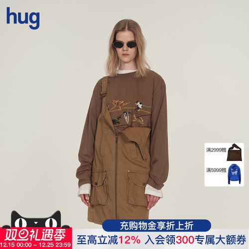 ICEDUST25秋冬新款奔跑小狗T恤