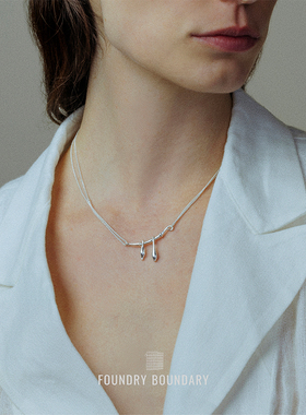 FOUNDRYBOUNDARY石榴枝吊坠项链