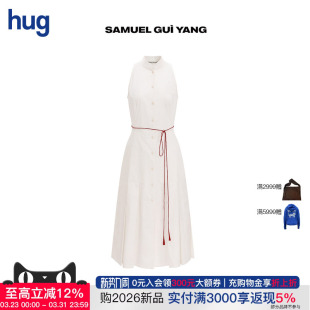 YANG hug 2026早春新款 无袖 Gui 中式 系带连衣裙 SAMUEL