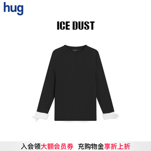 hug 2025秋冬新款 衬衫 袖 DUST 式 口T恤icedust ICE