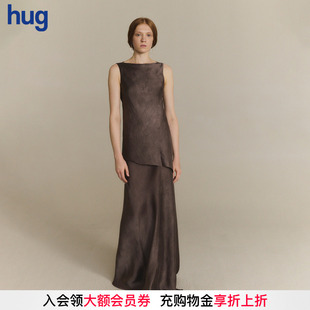 【CORTANA】hug 2026早春新款圆领无袖修身连衣裙