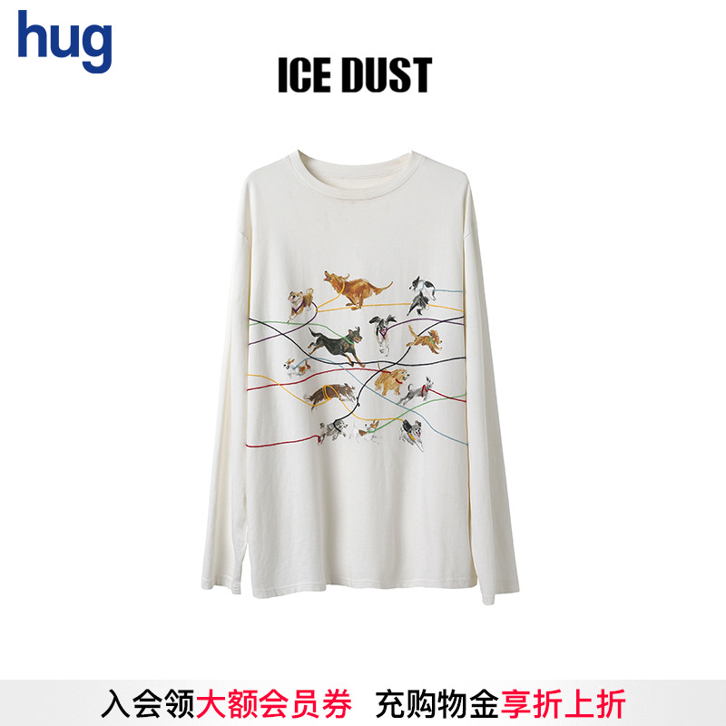 ICEDUST25秋冬棉质奔跑小狗T恤