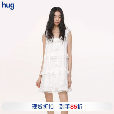 姜妍同款ICEDUST蕾丝吊带连衣裙