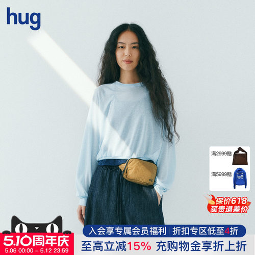 COMMXNCOMMXN轻透蝙蝠袖T恤罩衫