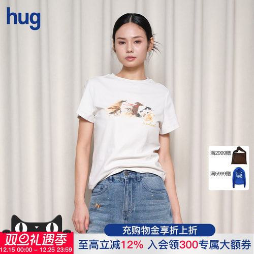 ICEDUST25秋冬吹风小狗短袖T恤