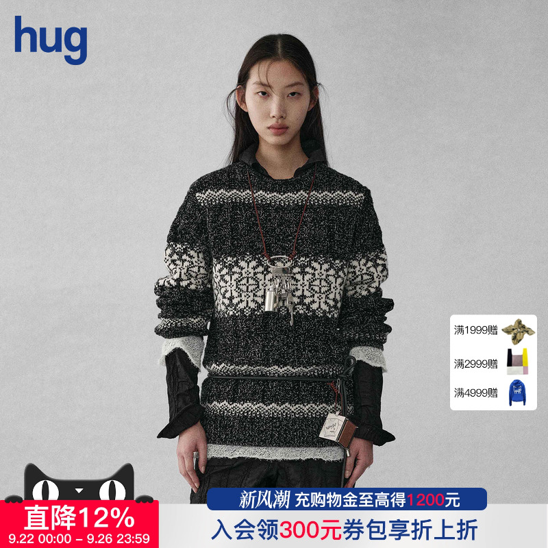 【SWAYING Knit】hug 2025秋冬新款费尔岛提花大毛衣