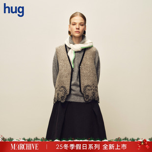 2025AW冬季 hug 假日系列雪绒花马甲 MARCHEN