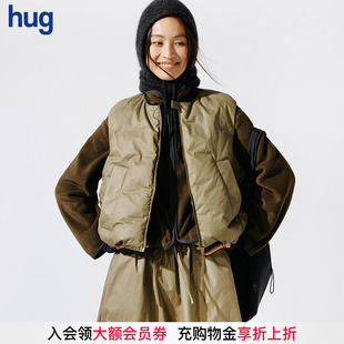2025秋冬新时髦棉质飞行鹅绒马甲外套上衣 hug COMMXN
