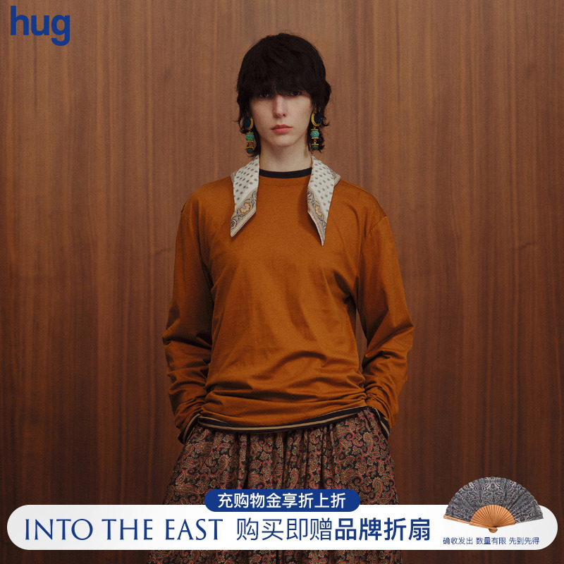 INTOTHEEAST复古腰果方巾长袖